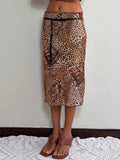 Animal Print Midi Skirt 1