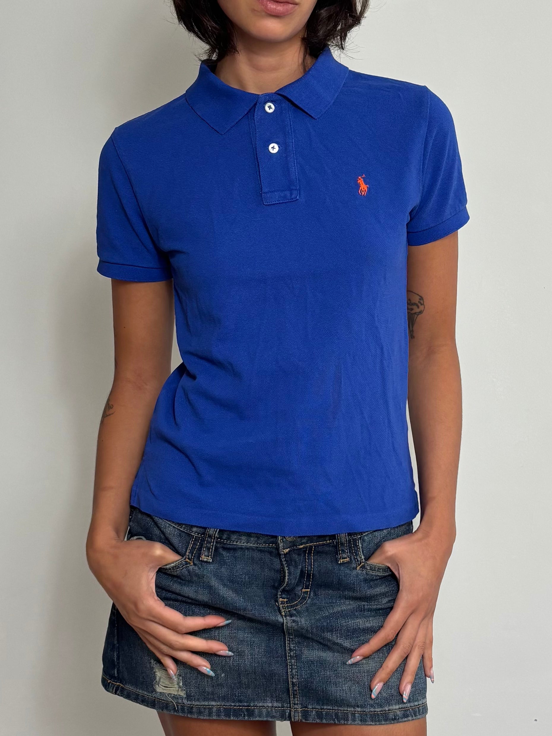 Vintage Ralph Lauren Blue Polo Shirt (S)