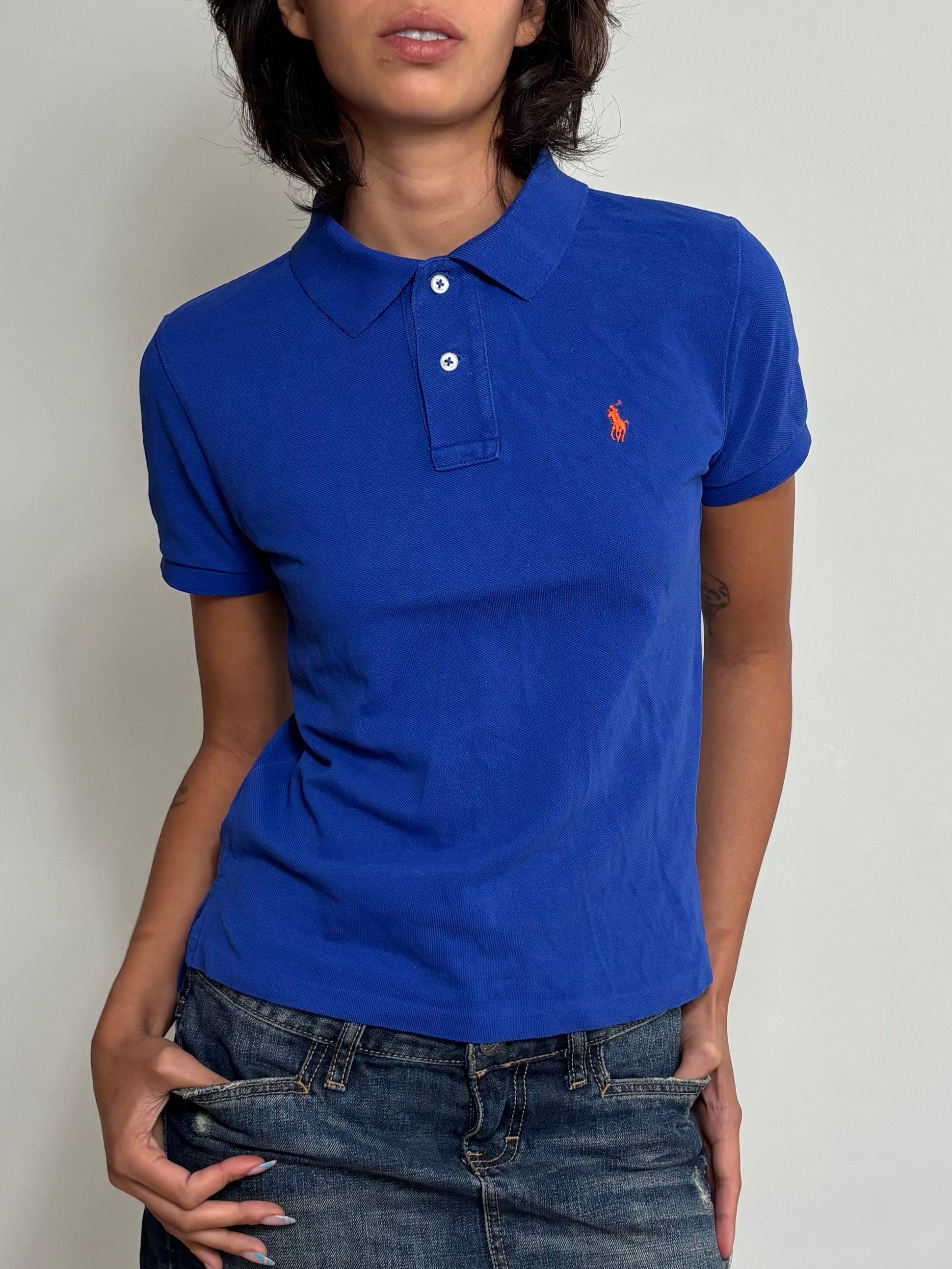 Vintage Ralph Lauren Blue Polo Shirt (S)