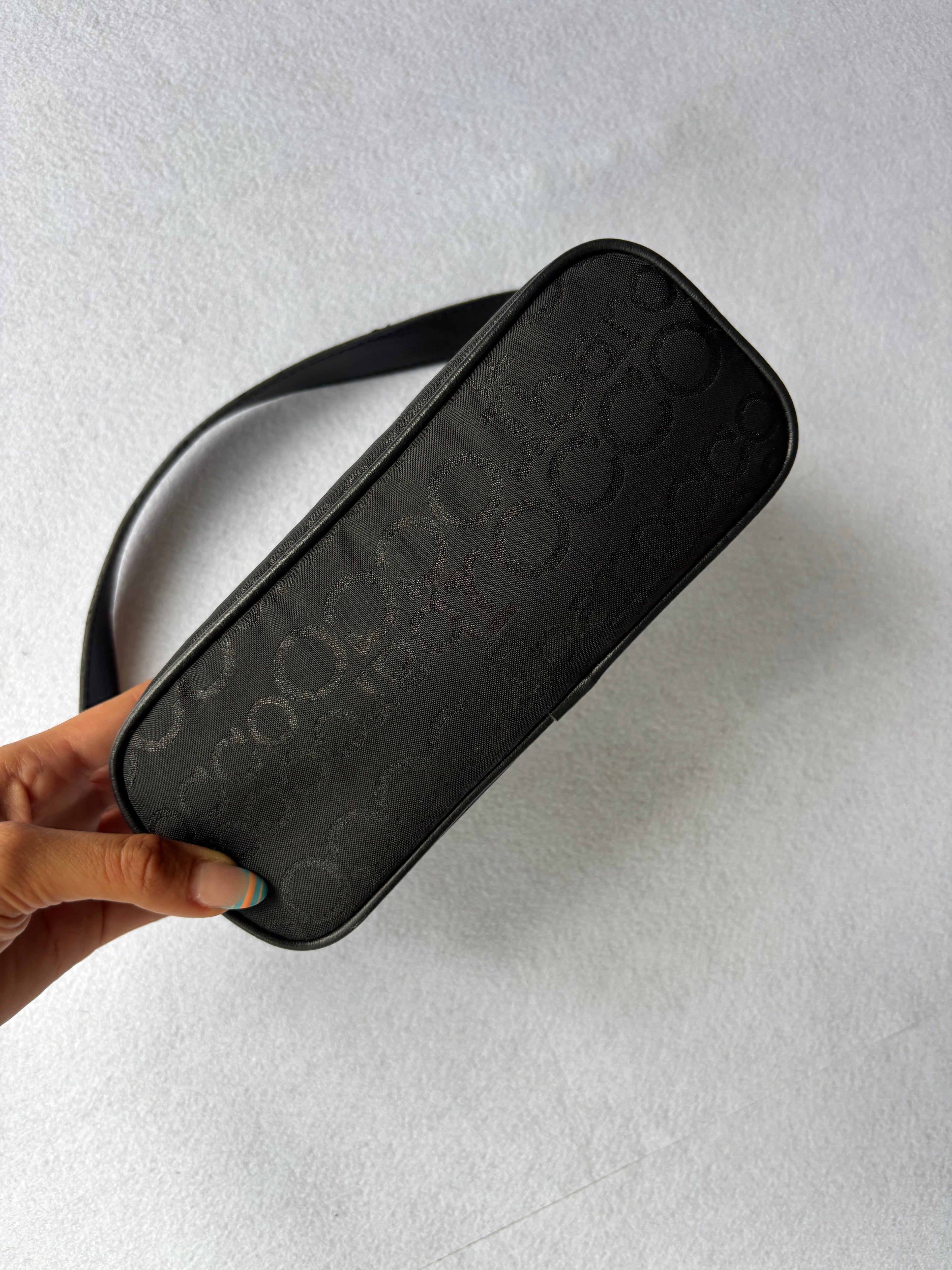 Vintage Y2K RoccoBarocco Black Shoulder Bag