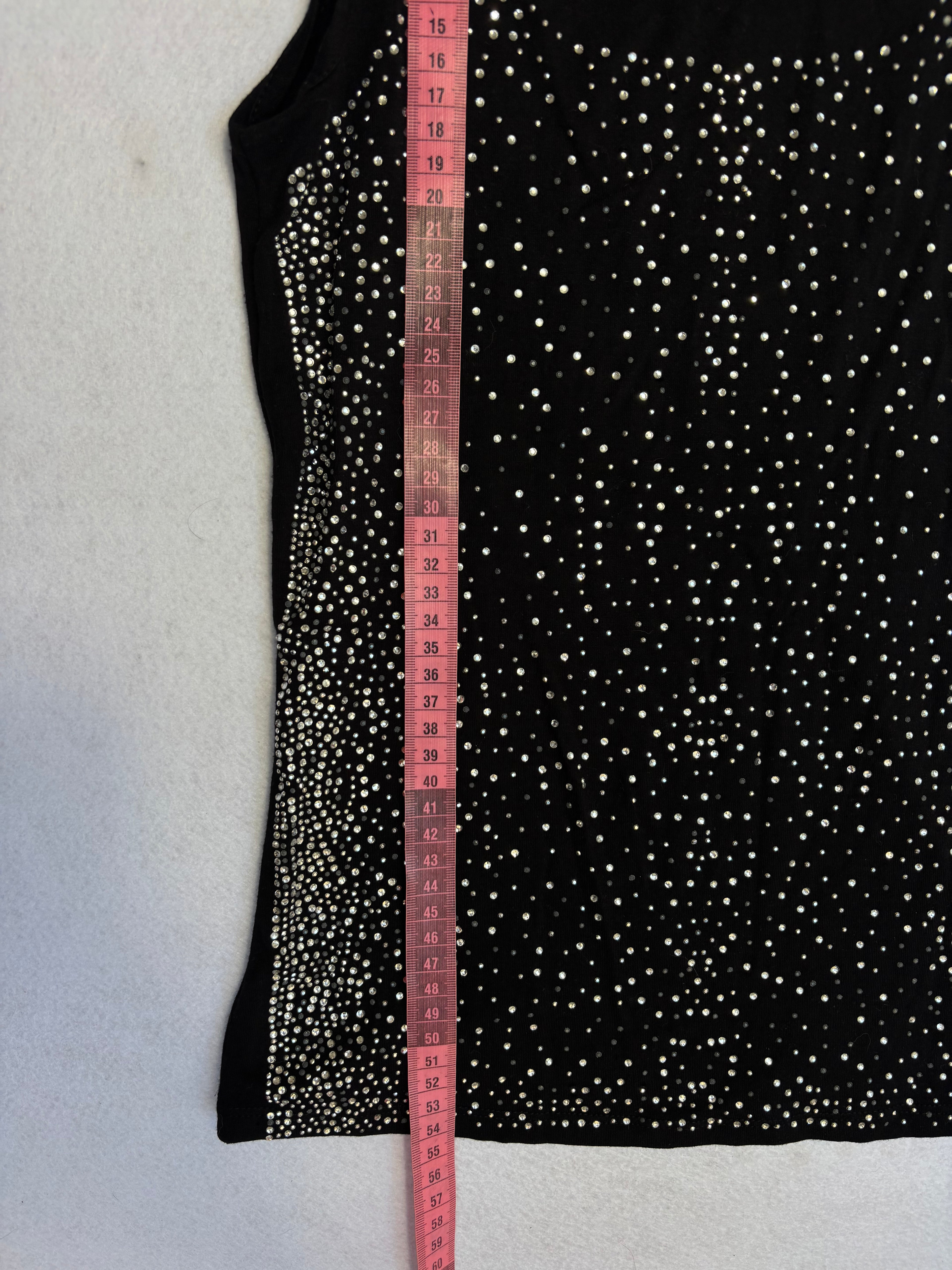 Roberto Cavalli Black Sequined Top (S)