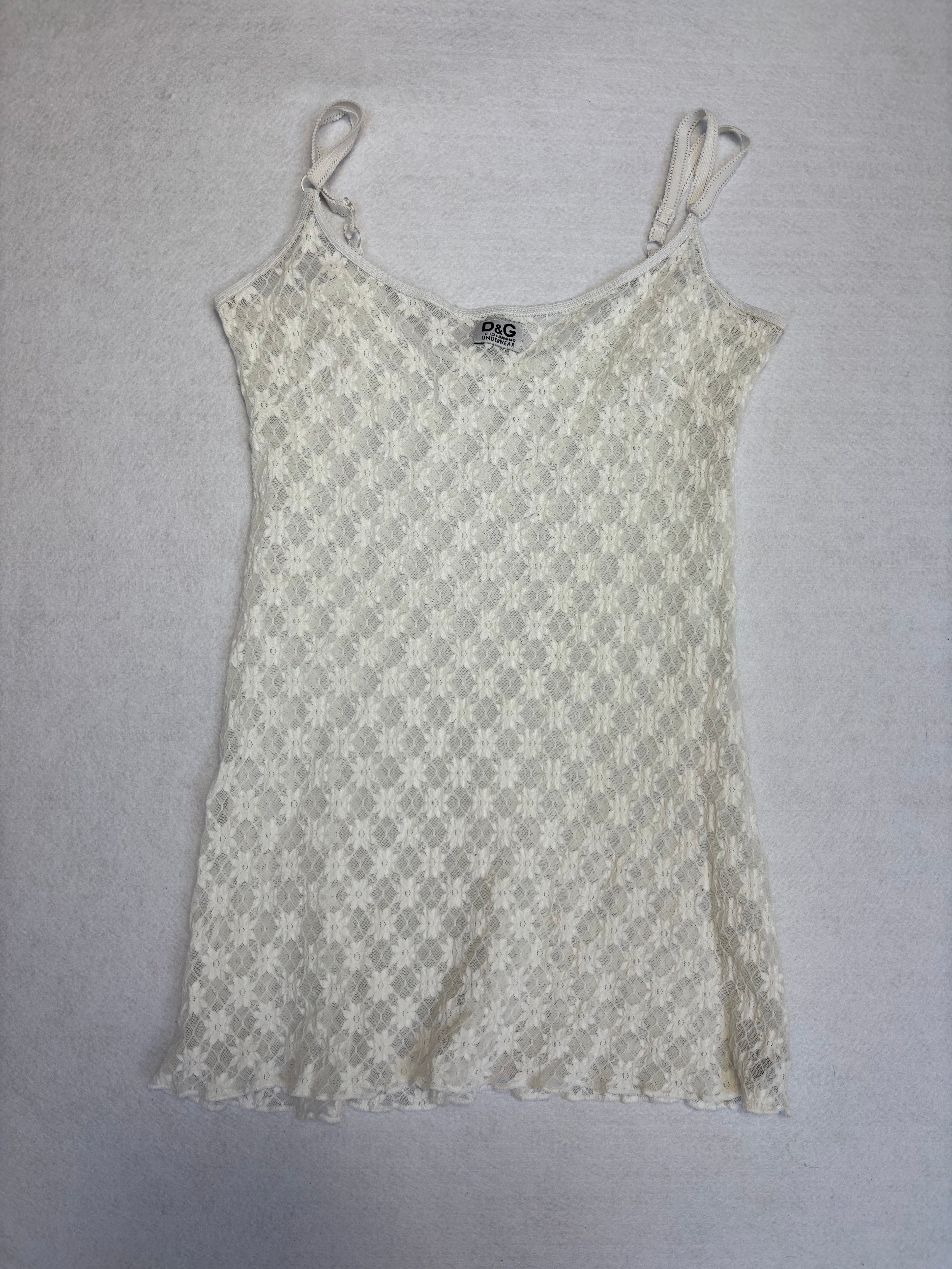 Dolce&Gabbana White Lace Top (S)