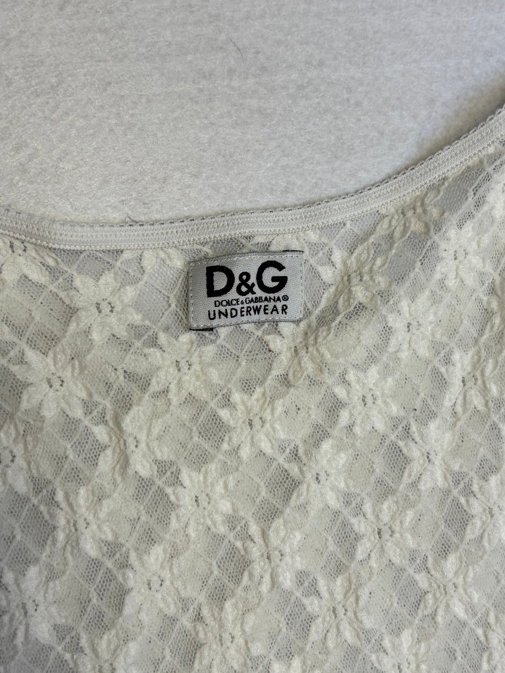 Dolce&Gabbana White Lace Top (S)