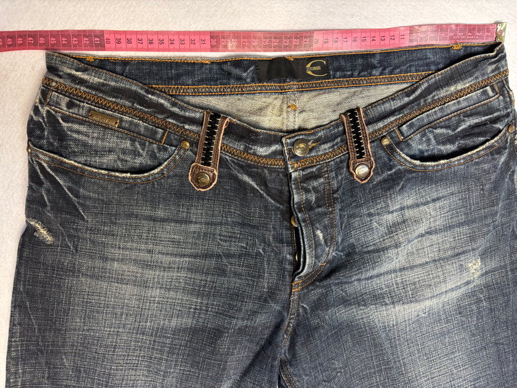 Vintage Just Cavalli Dark Denim Pants Y2K Designer 2000 (XL)
