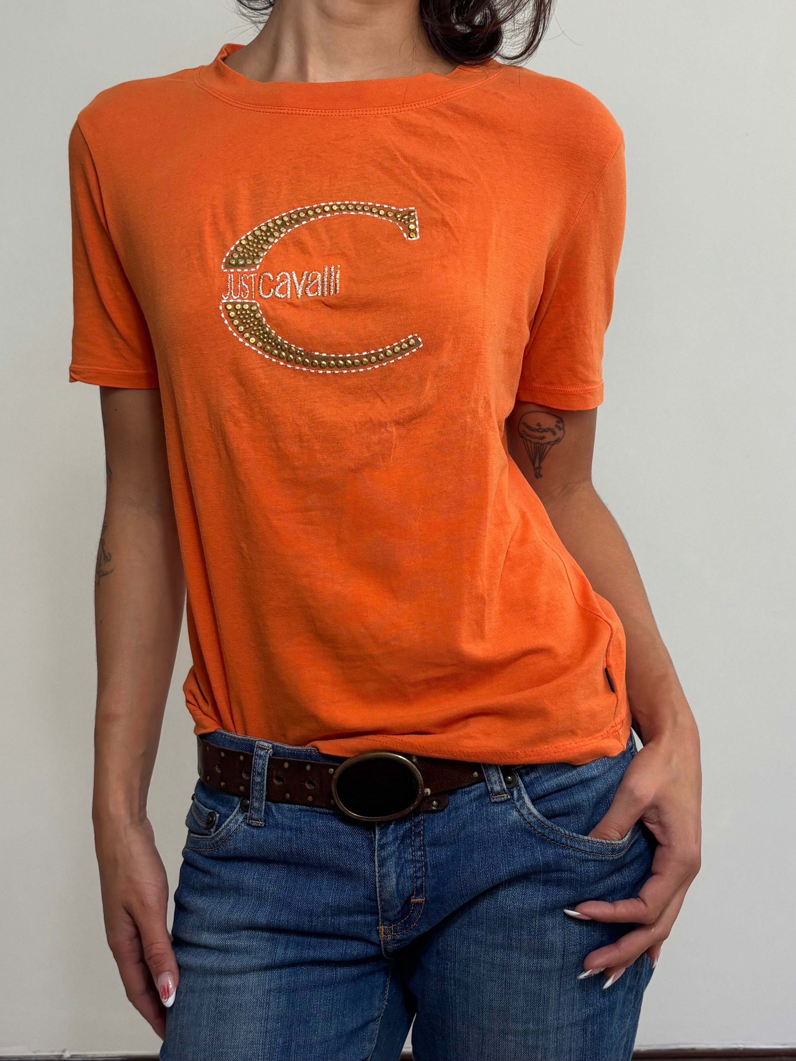T- shirt Just Cavalli laranja (S)