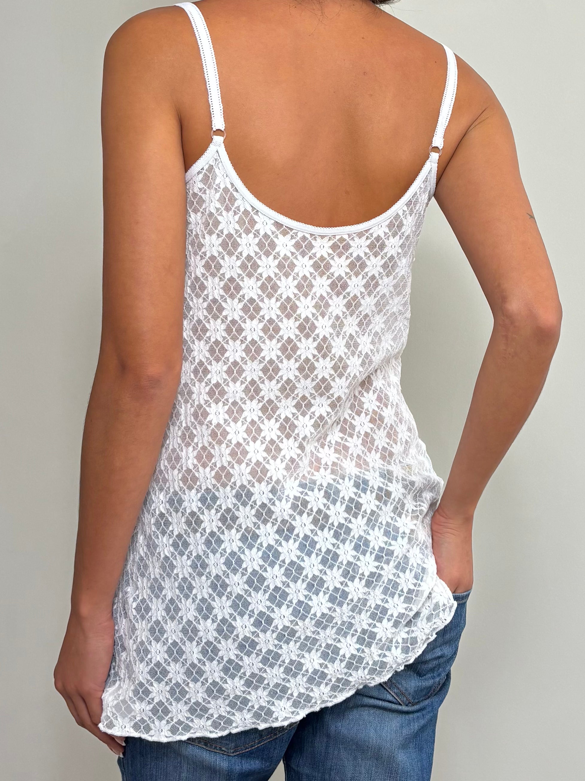 Dolce&Gabbana White Lace Top (S)