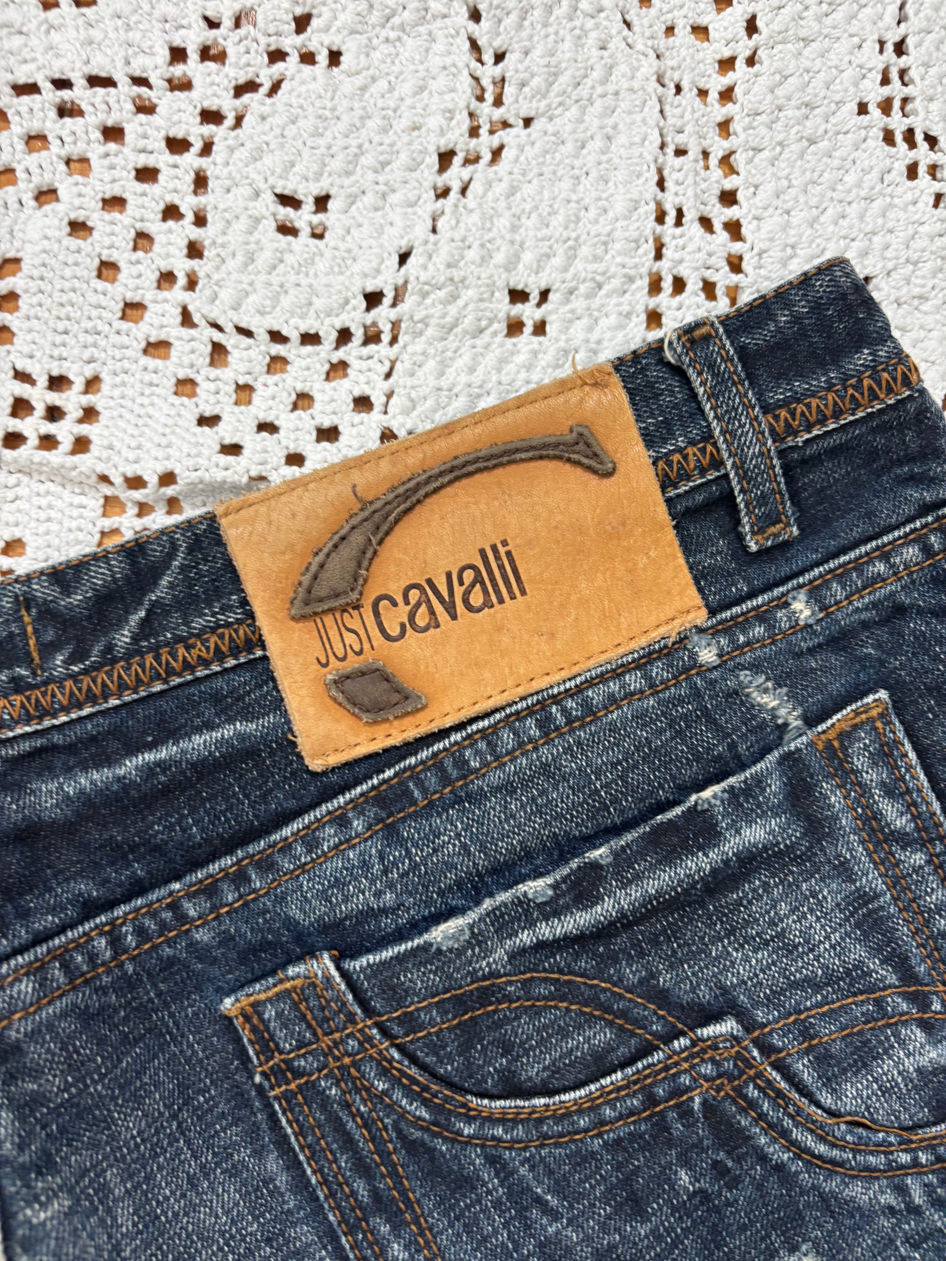 Vintage Just Cavalli Dark Denim Pants Y2K Designer 2000 (XL)