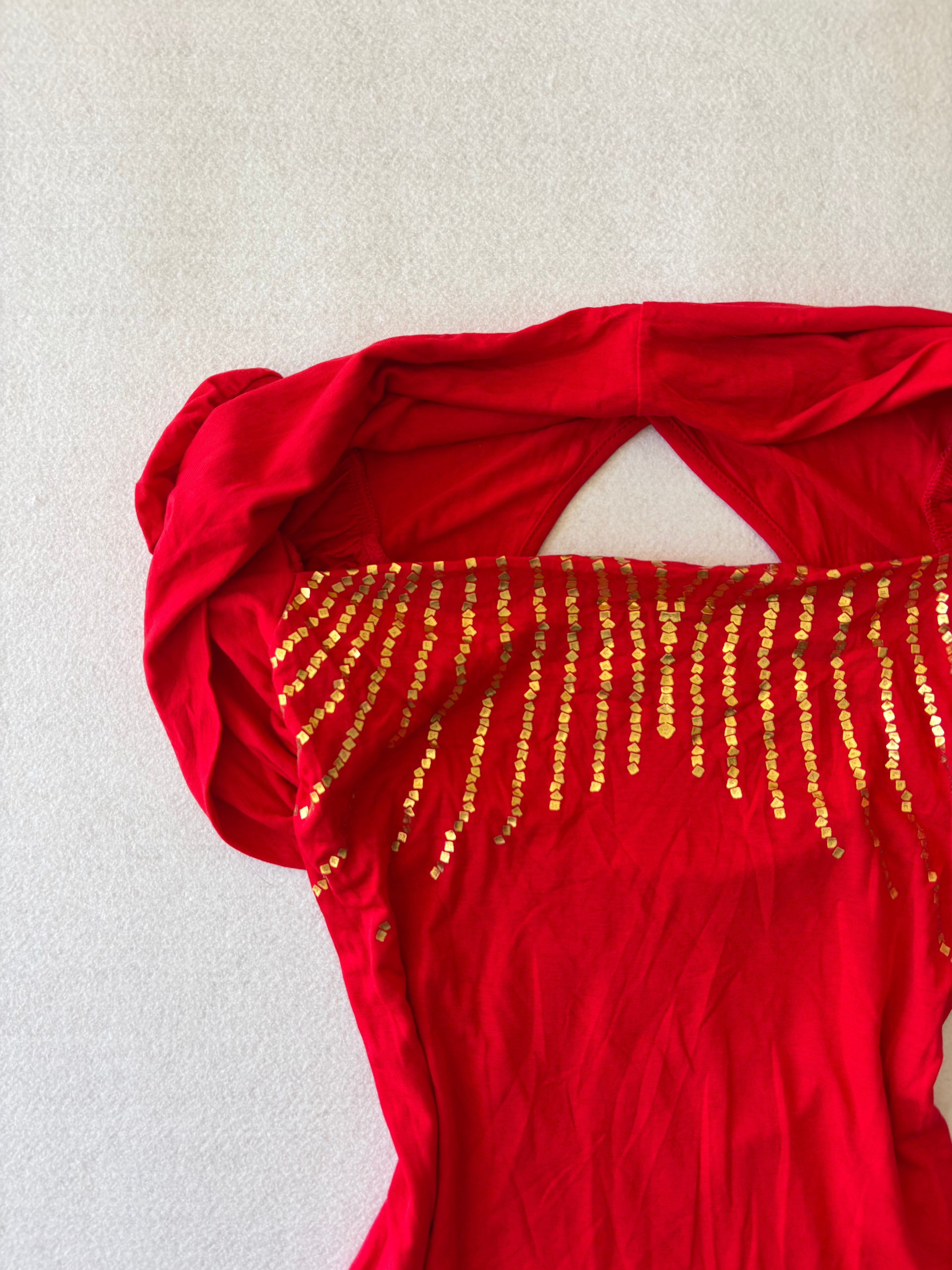 Y2K Brand New Off-the-Shoulder Red Top (S)