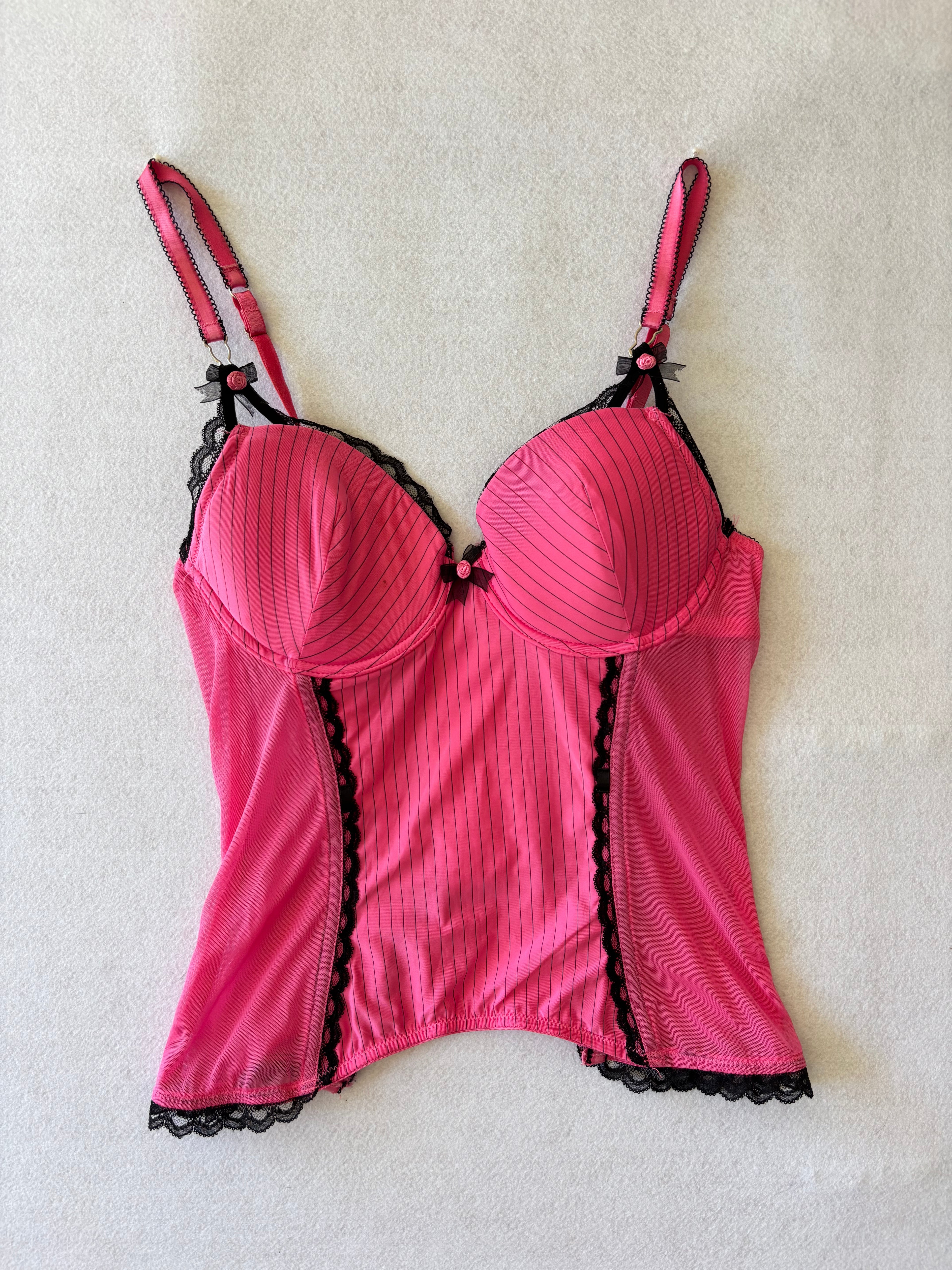Y2K Pink corset (S)