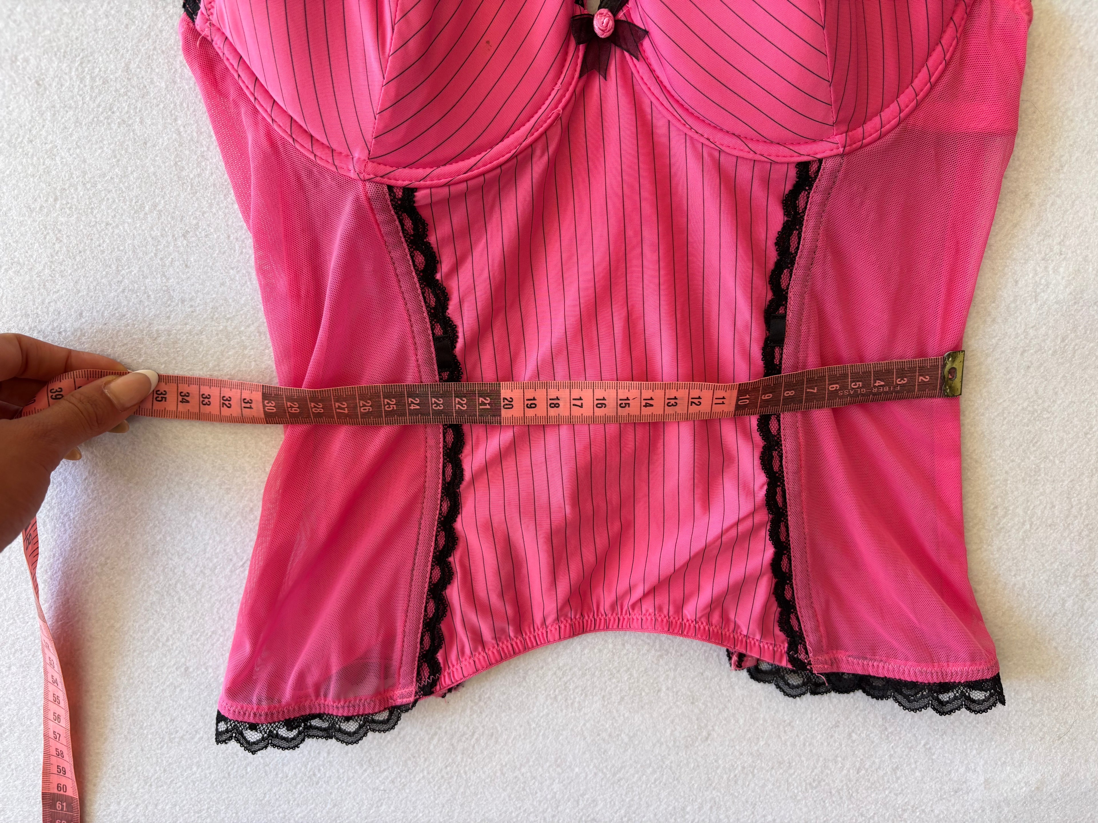 Y2K Pink corset (S)