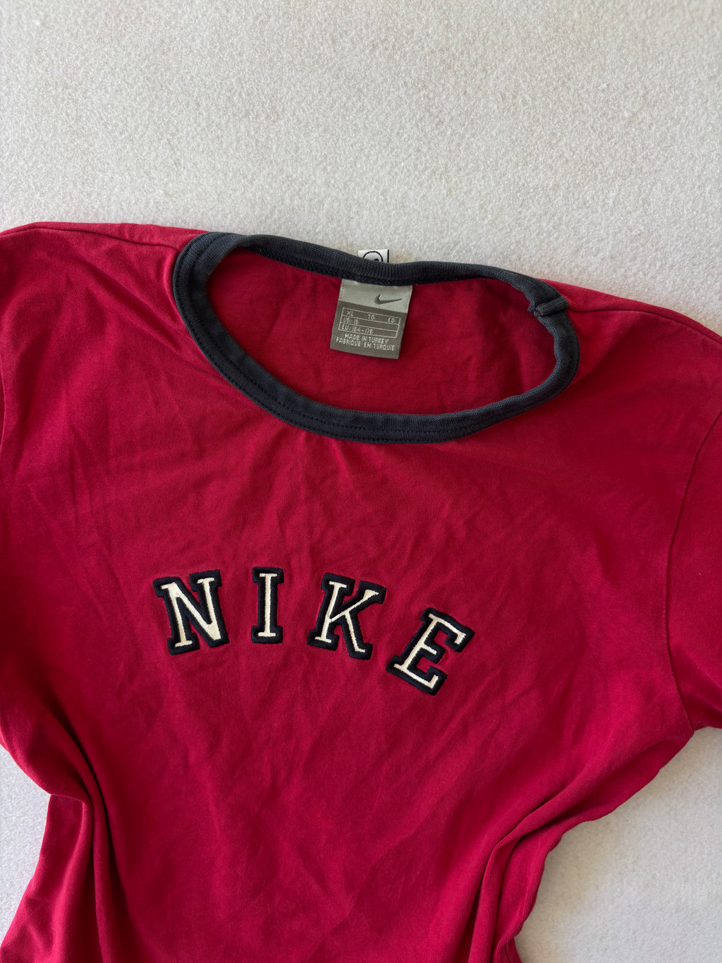 Y2K Red Nike Baby Tee (S)