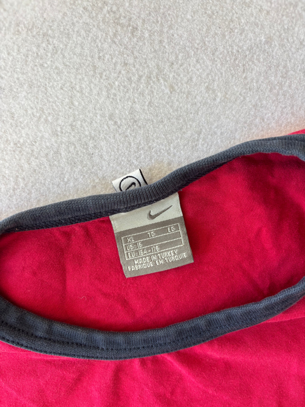 Y2K Red Nike Baby Tee (S)