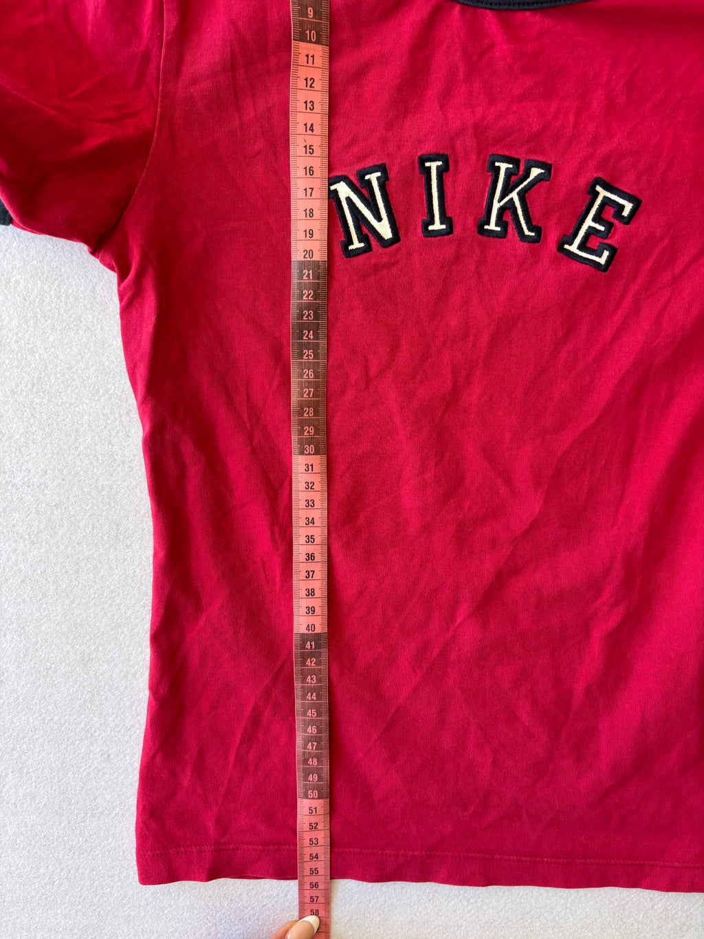 Y2K Red Nike Baby Tee (S)