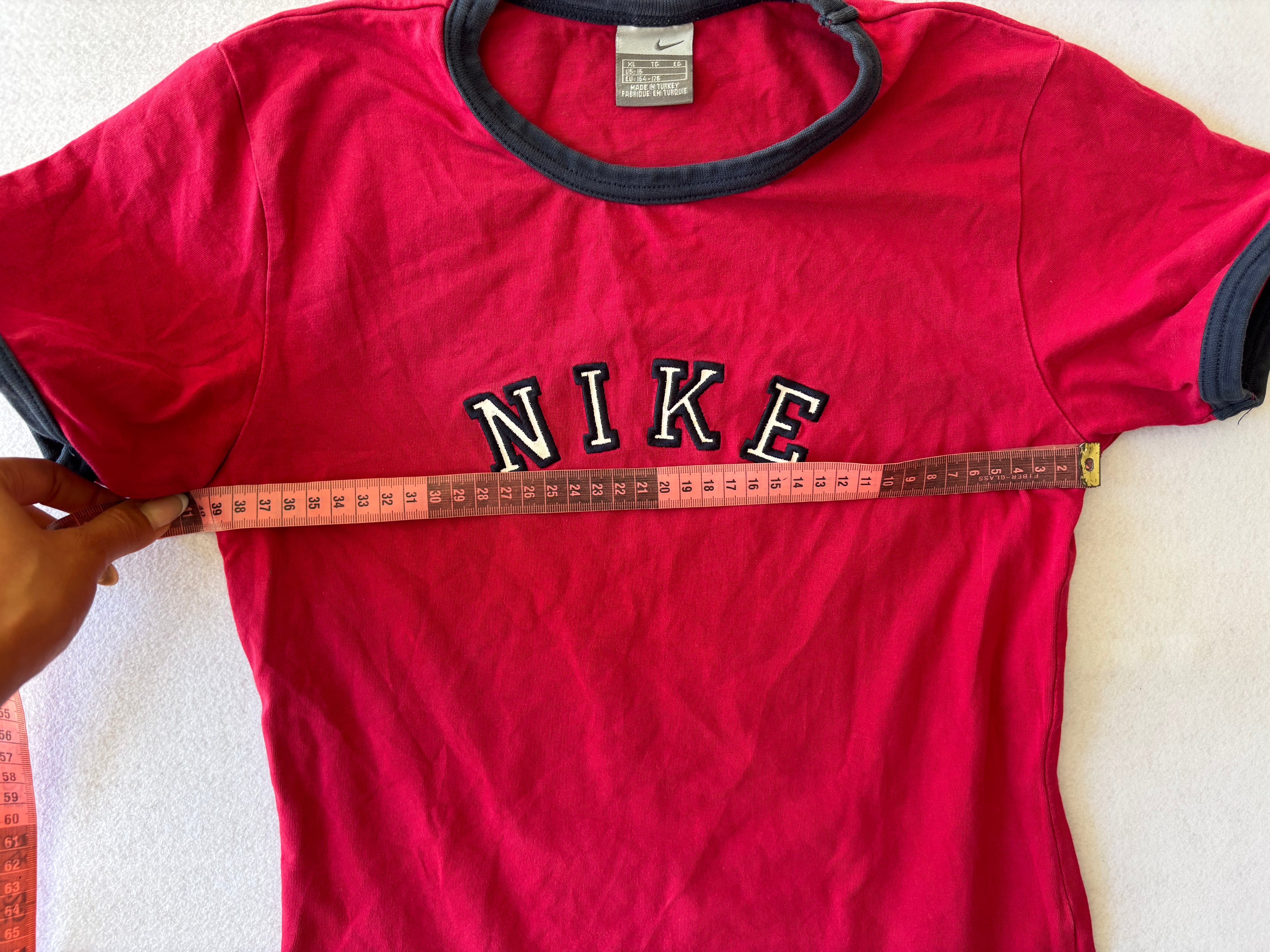 Y2K Red Nike Baby Tee (S)
