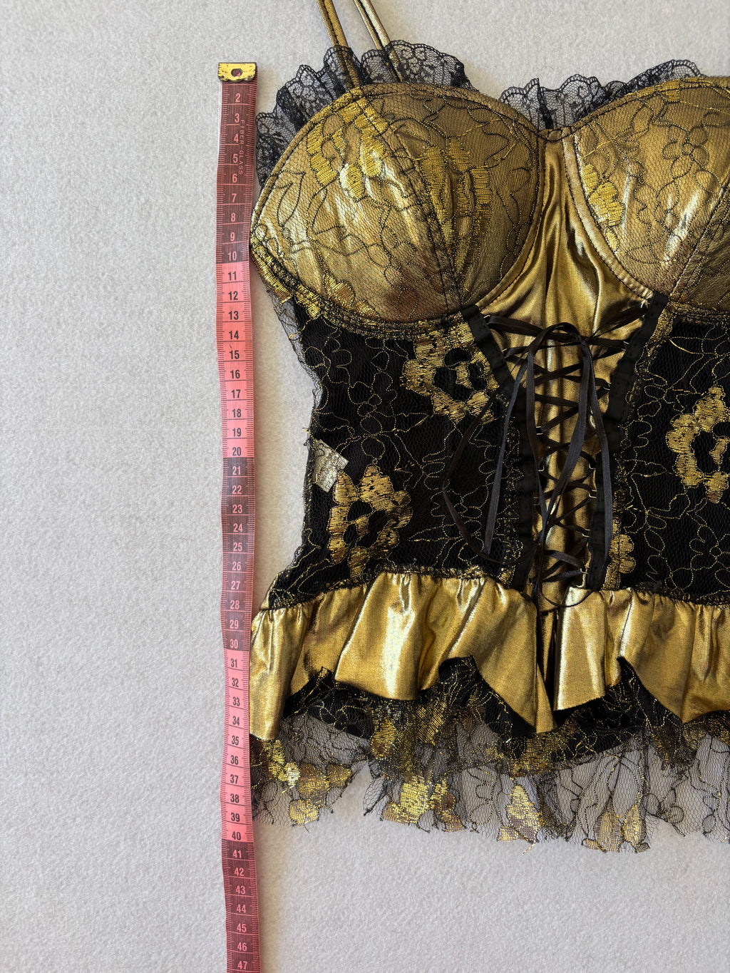 Gold and Black Lace Corset (M)