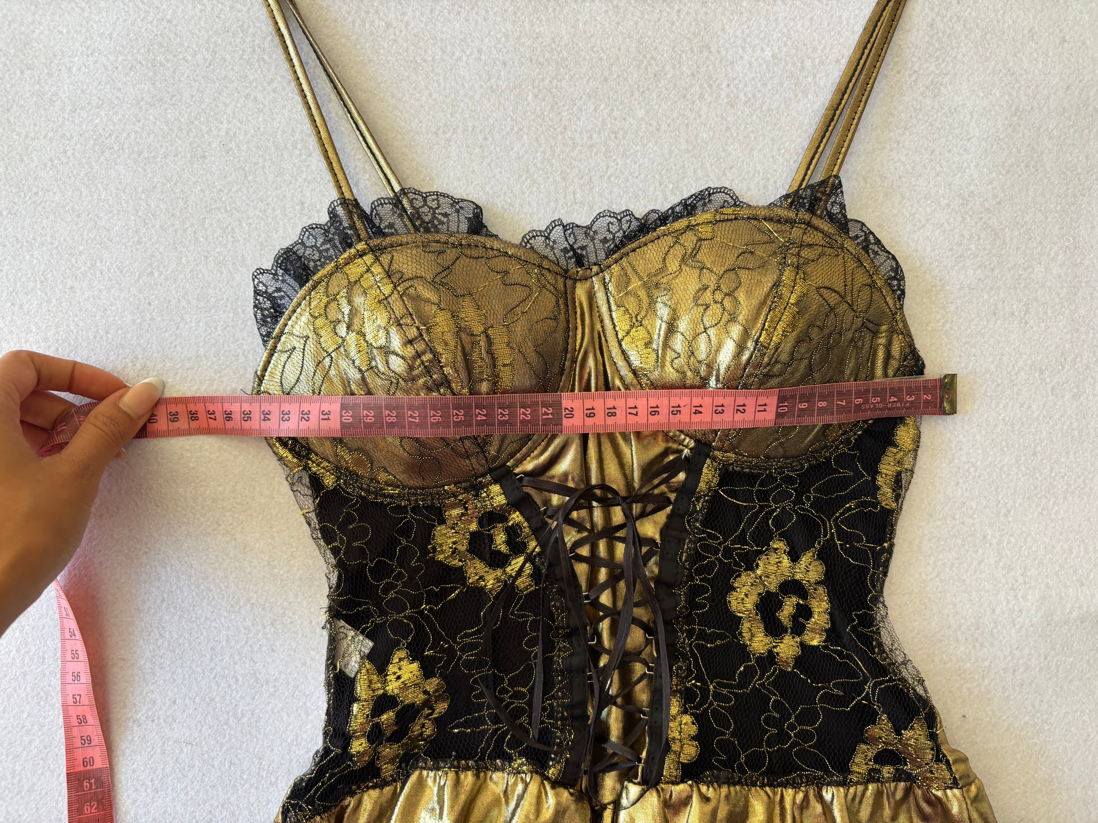 Gold and Black Lace Corset (M)