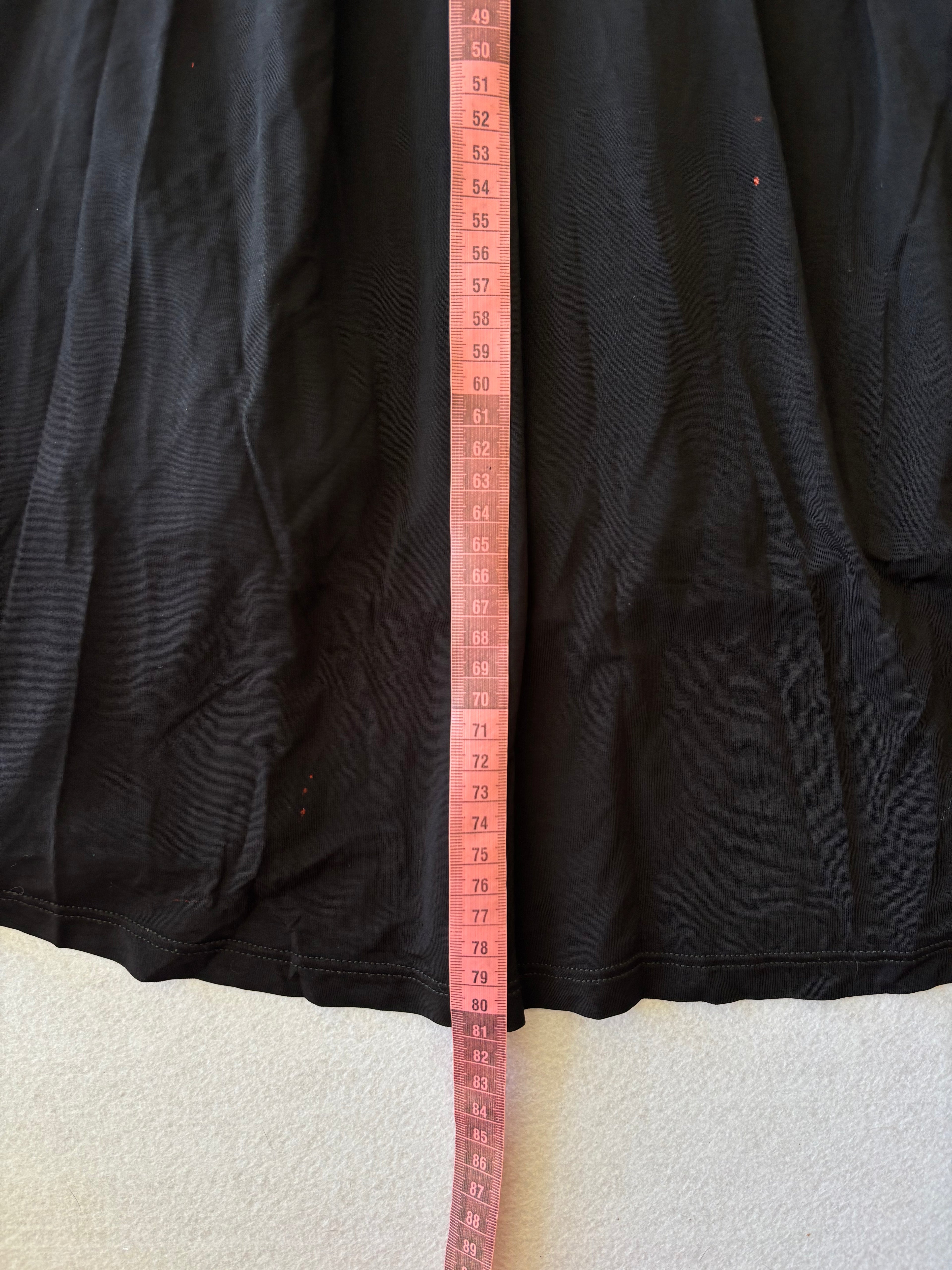 Y2K RoccoBarocco Black Slip Dress with Rhinestones (M)