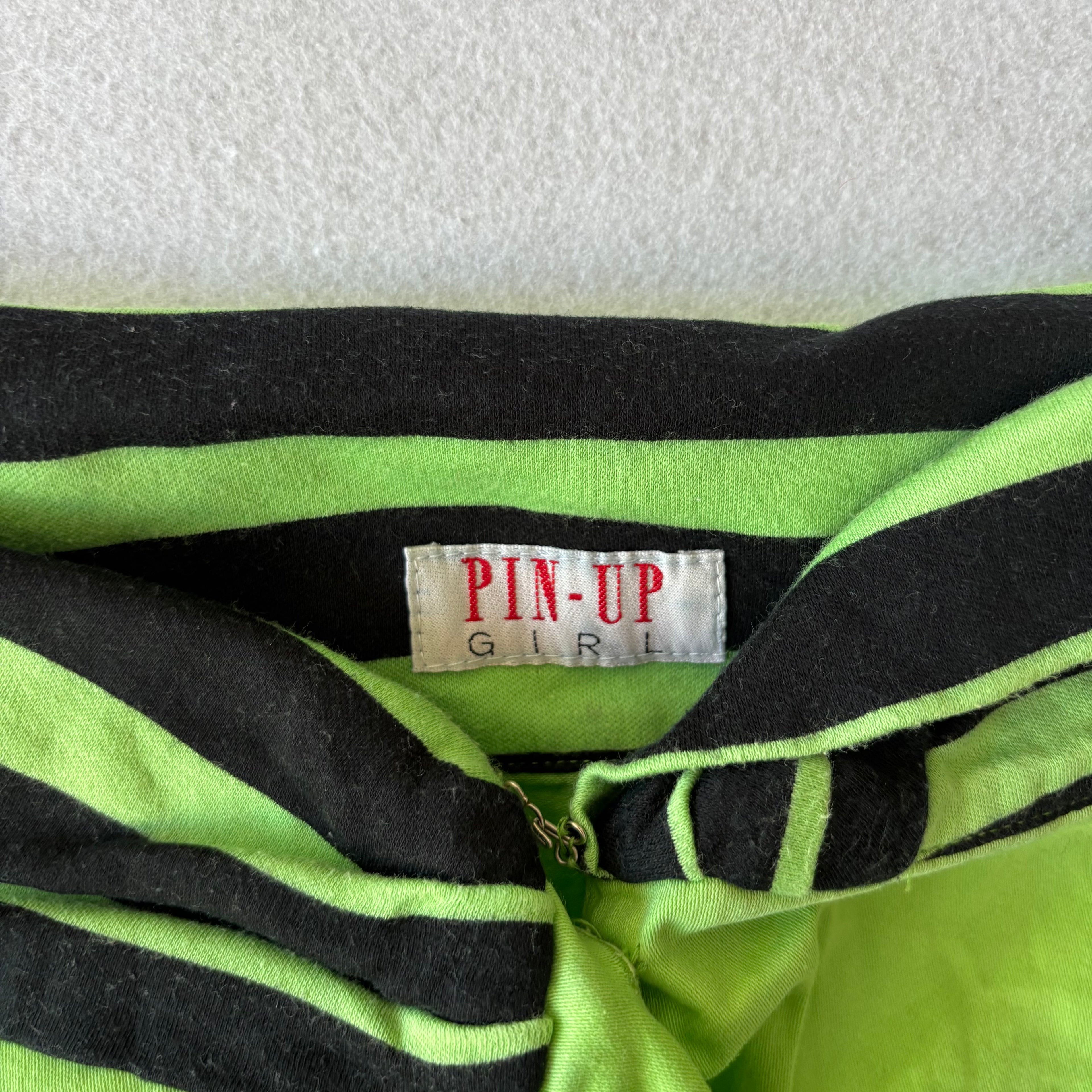 Top Curto Verde e Preto (G)