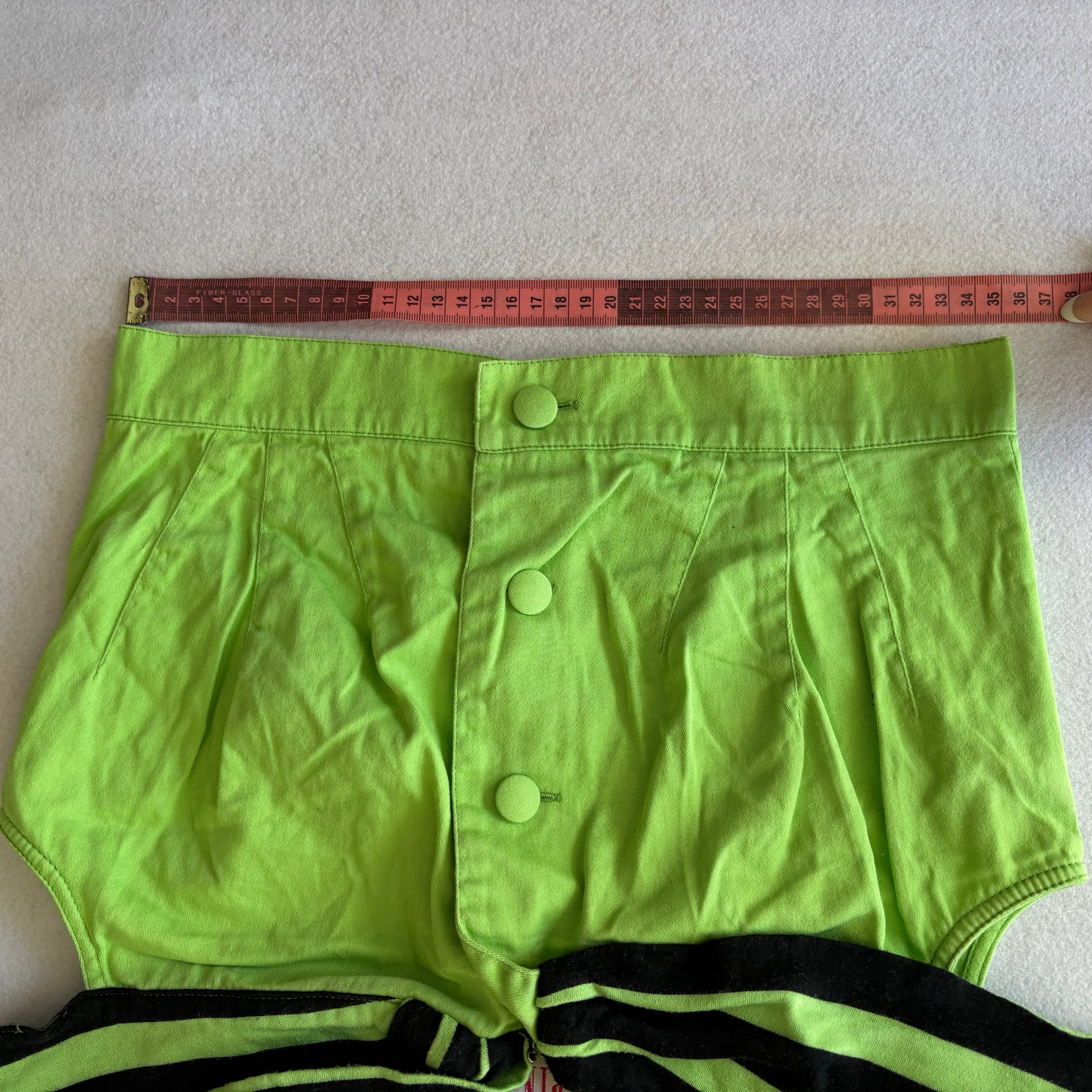 Top Curto Verde e Preto (G)