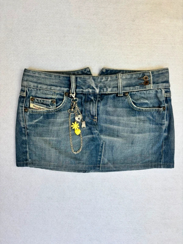 Vintage Diesel Denim Micro Mini Skirt (M)