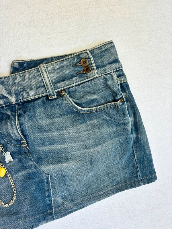 Vintage Diesel Denim Micro Mini Skirt (M)